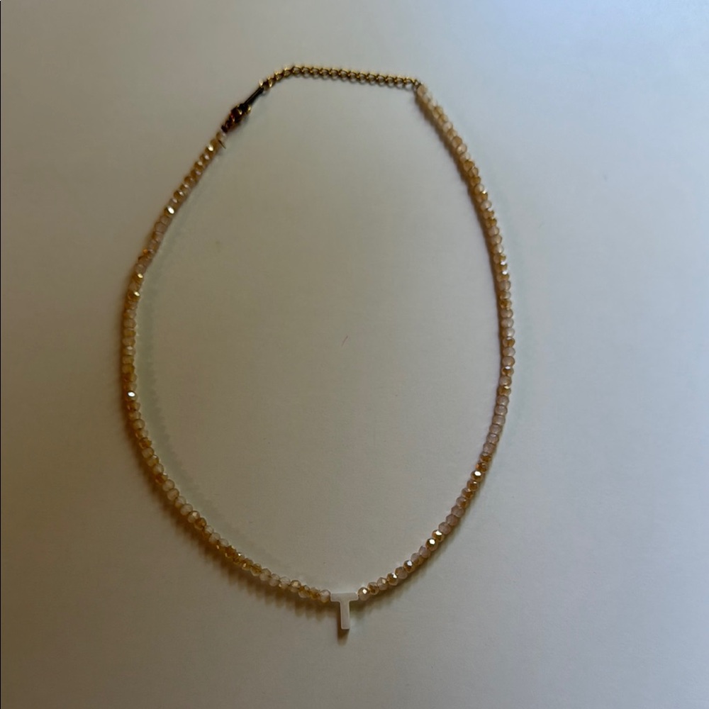 Elegant Gold Beaded Necklace